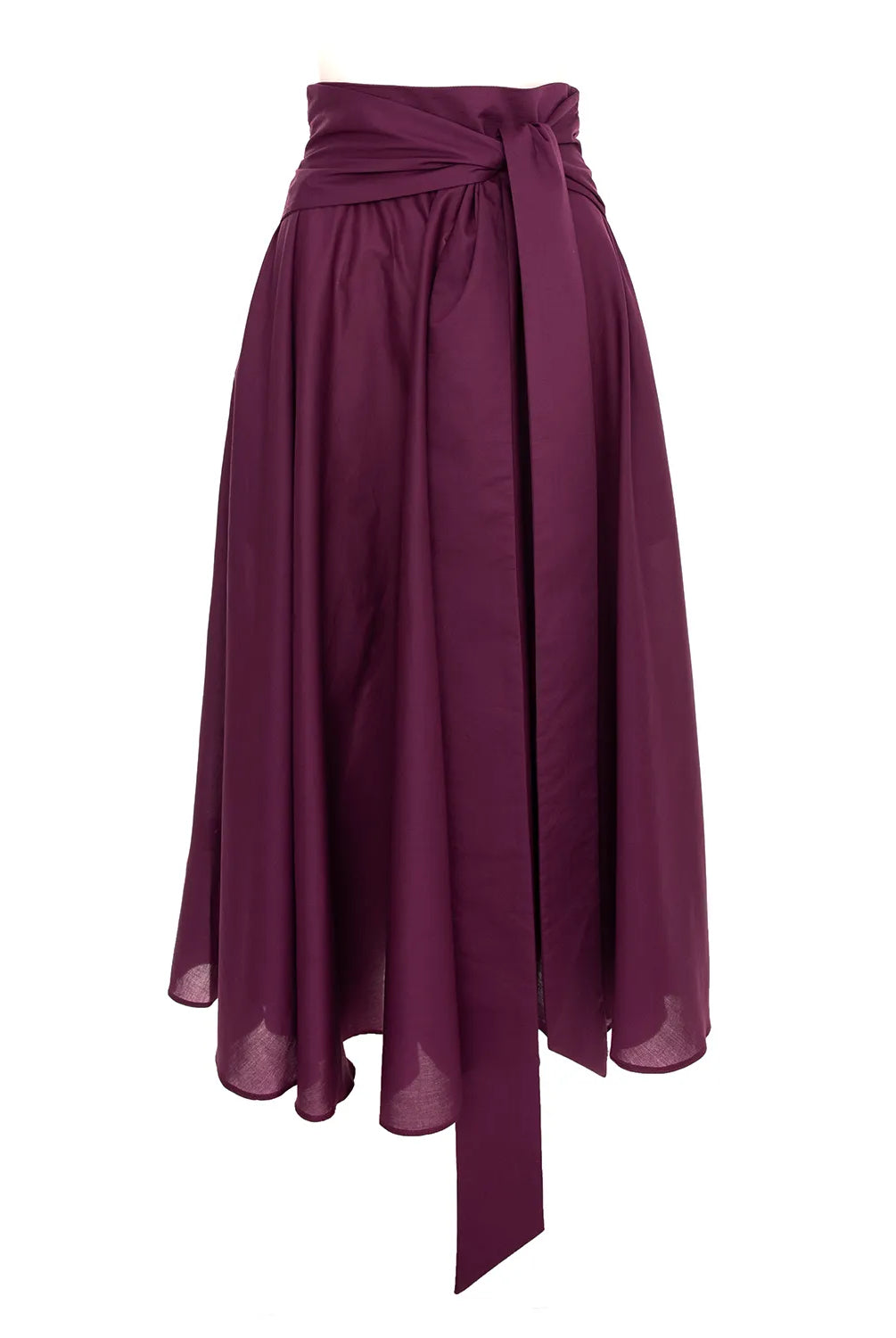 Fustă clos din bumbac tana lawn violet - ipanomi.com