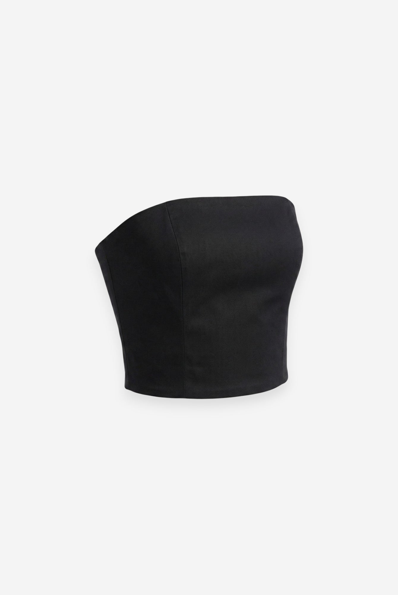 Corset din poplin de bumbac Tana Lawn, negru