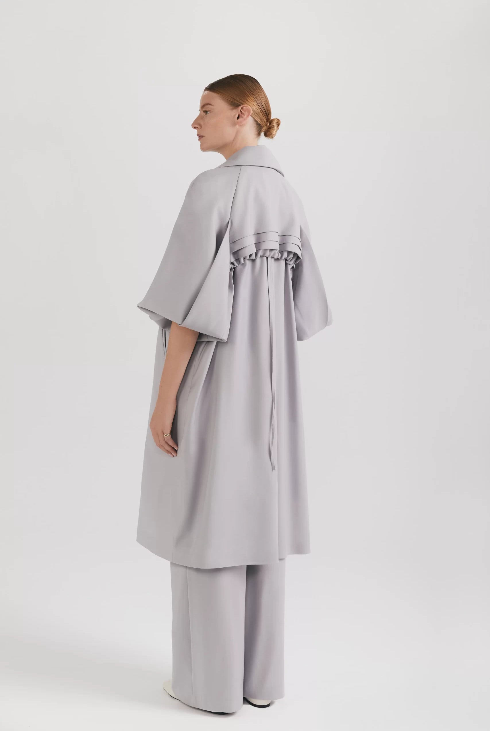 Trenci din lână premium cu detalii speciale la mâneci și spate - ipanomi.com