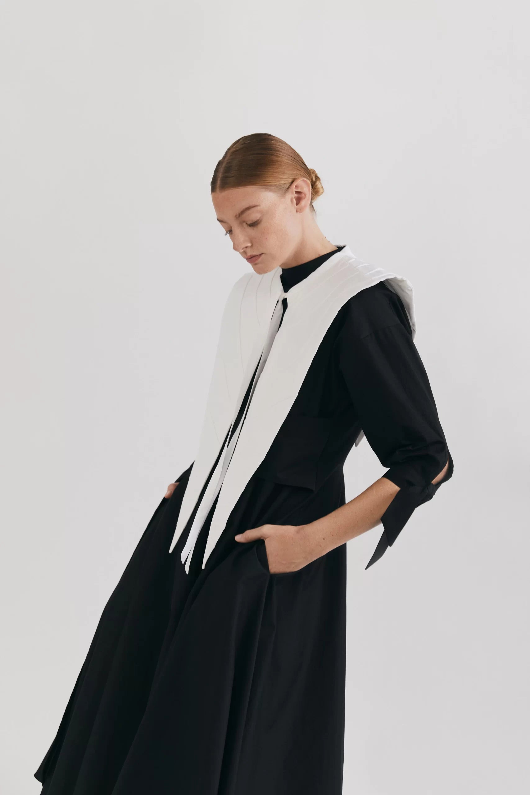 Guler Victoria din bumbac organic alb cu design unic - ipanomi.com