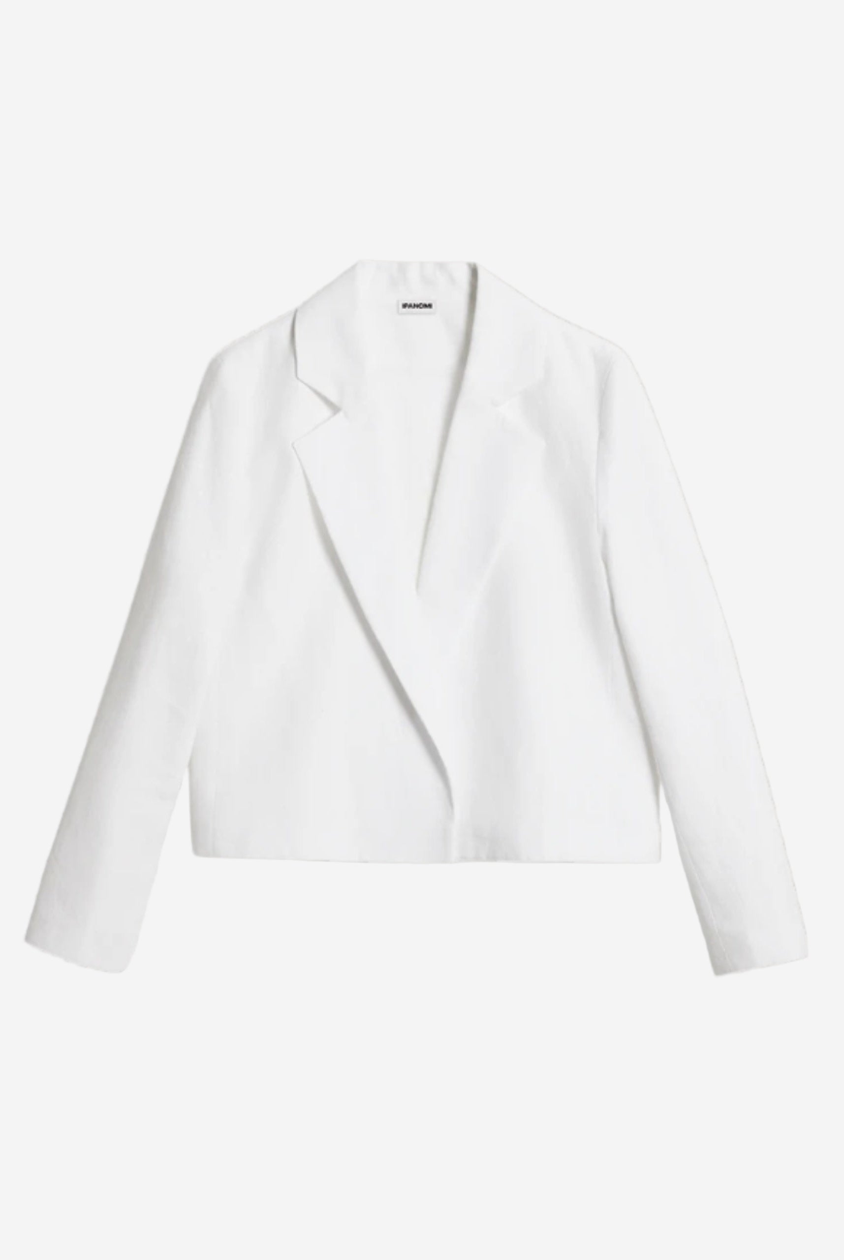 Sacou elegant din canepa alb