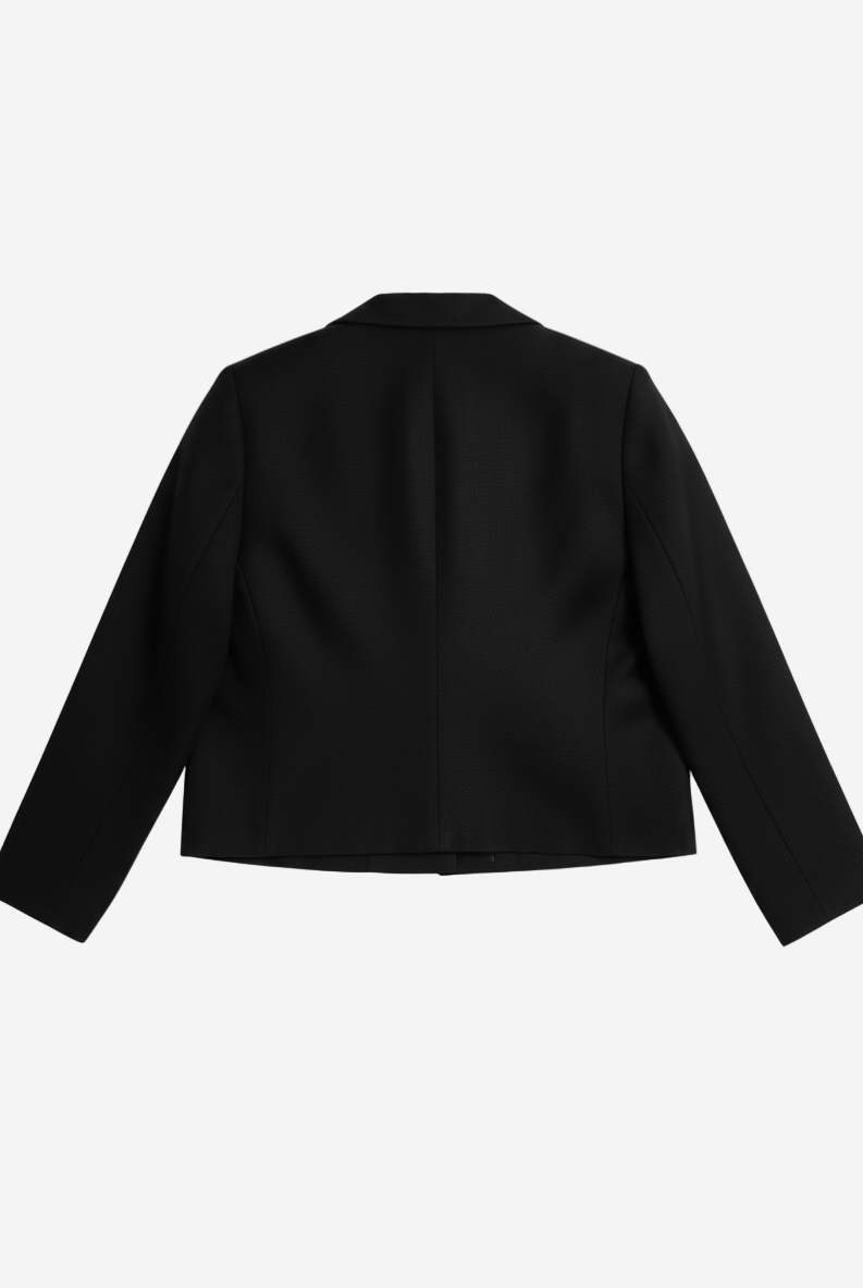 Sacou din canepa negru spate