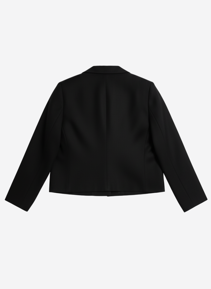 Sacou din canepa negru spate