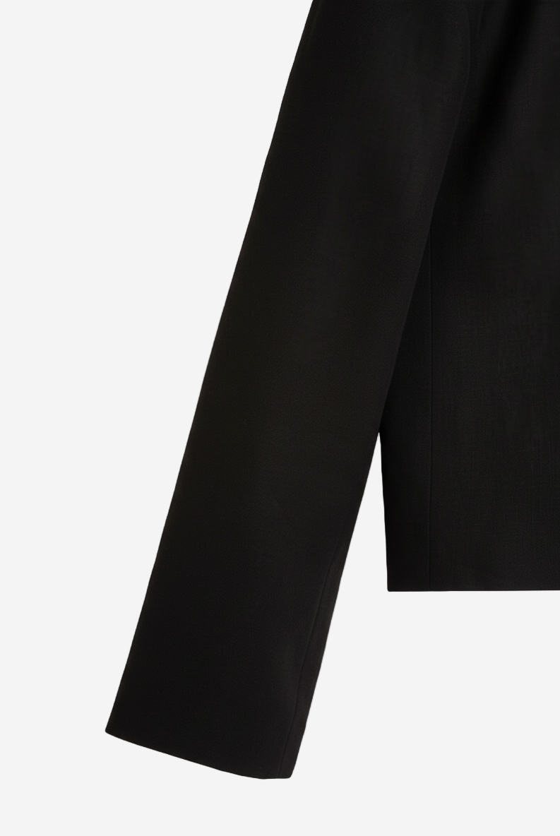 Sacou elegant din canepa detaliu maneca