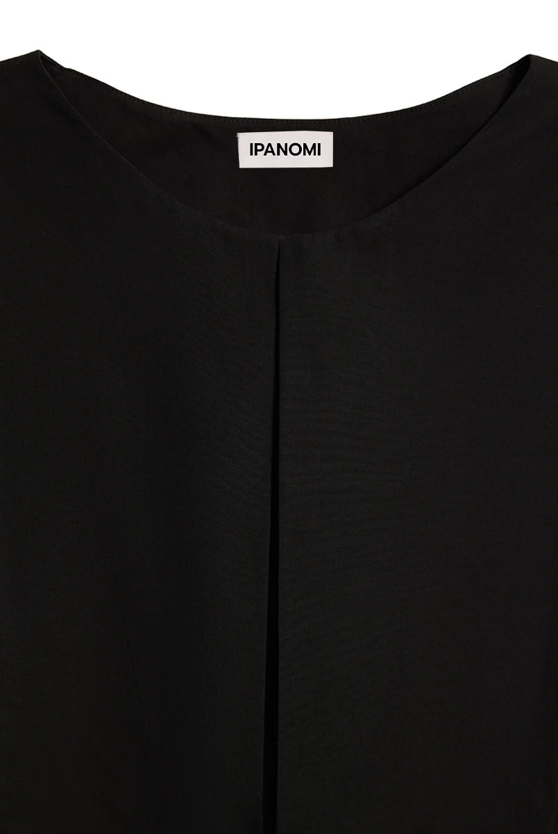 Guler din poplin de bumbac organic cu cordoane - ipanomi.com