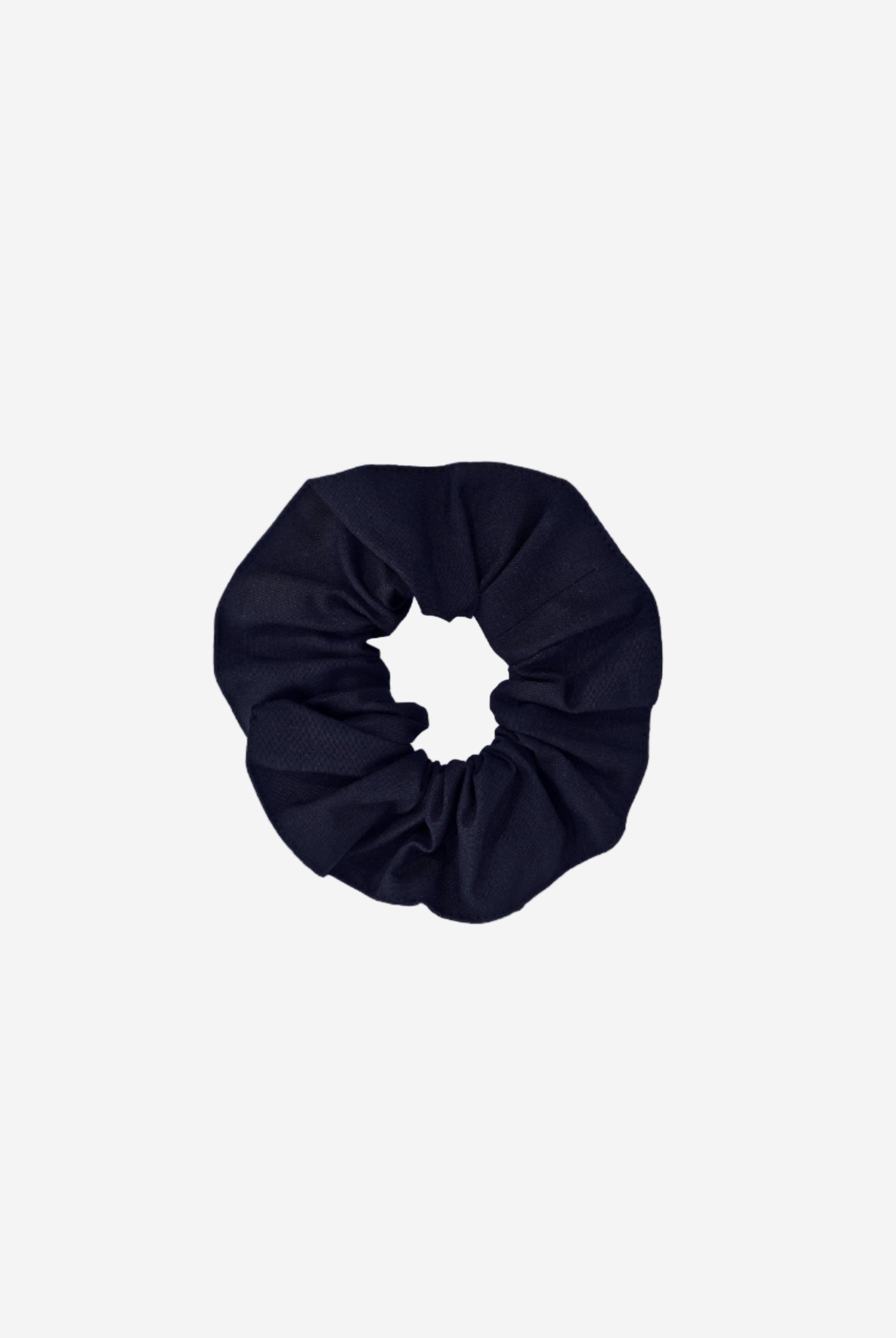 Scrunchie de par din bumbac organic bleumarin