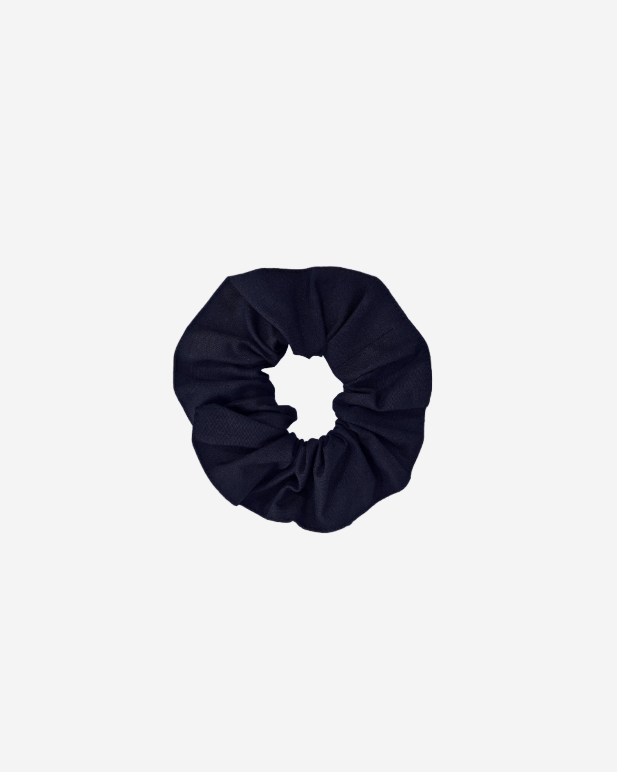 Scrunchie de par din bumbac organic bleumarin