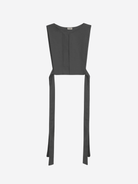 Guler-vestă din poplin de bumbac gri închis - ipanomi.com