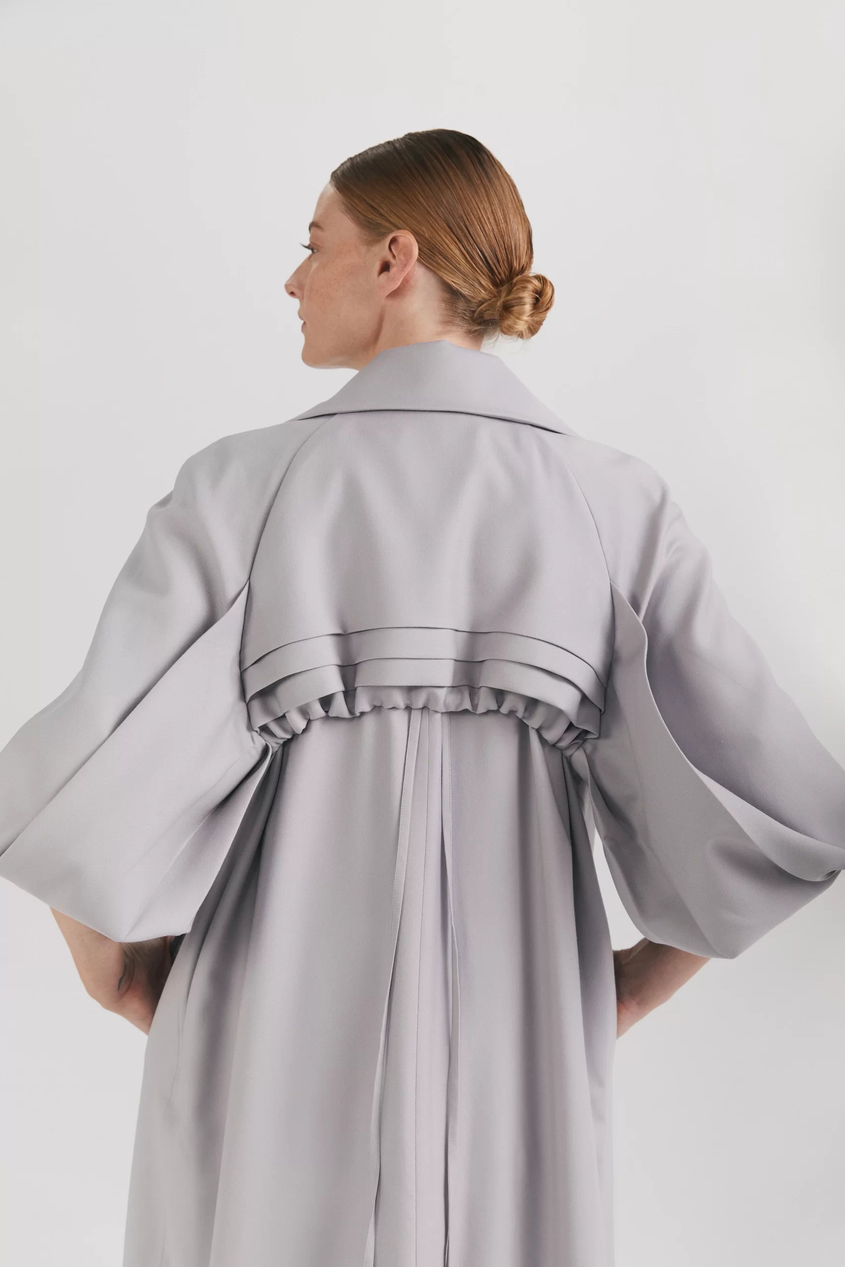 Trenci din lână premium cu detalii speciale la mâneci și spate - ipanomi.com