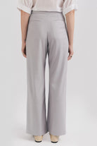 Pantaloni largi din lână stil palazzo - ipanomi.com