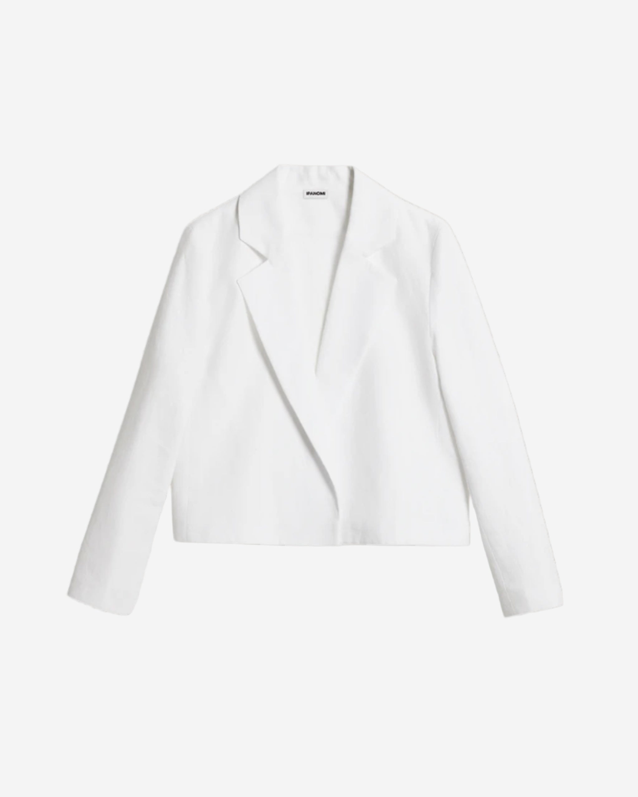 Sacou elegant din canepa alb