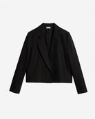 Sacou elegant din canepa negru, scurt