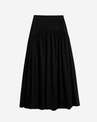 Fusta casual din bumbac organic neagra